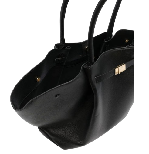 DeMellier Midi New York Tote Bag — Black Leather
