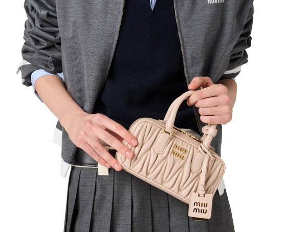 Miu Miu Arcadie Matelassé Nappa - Pink