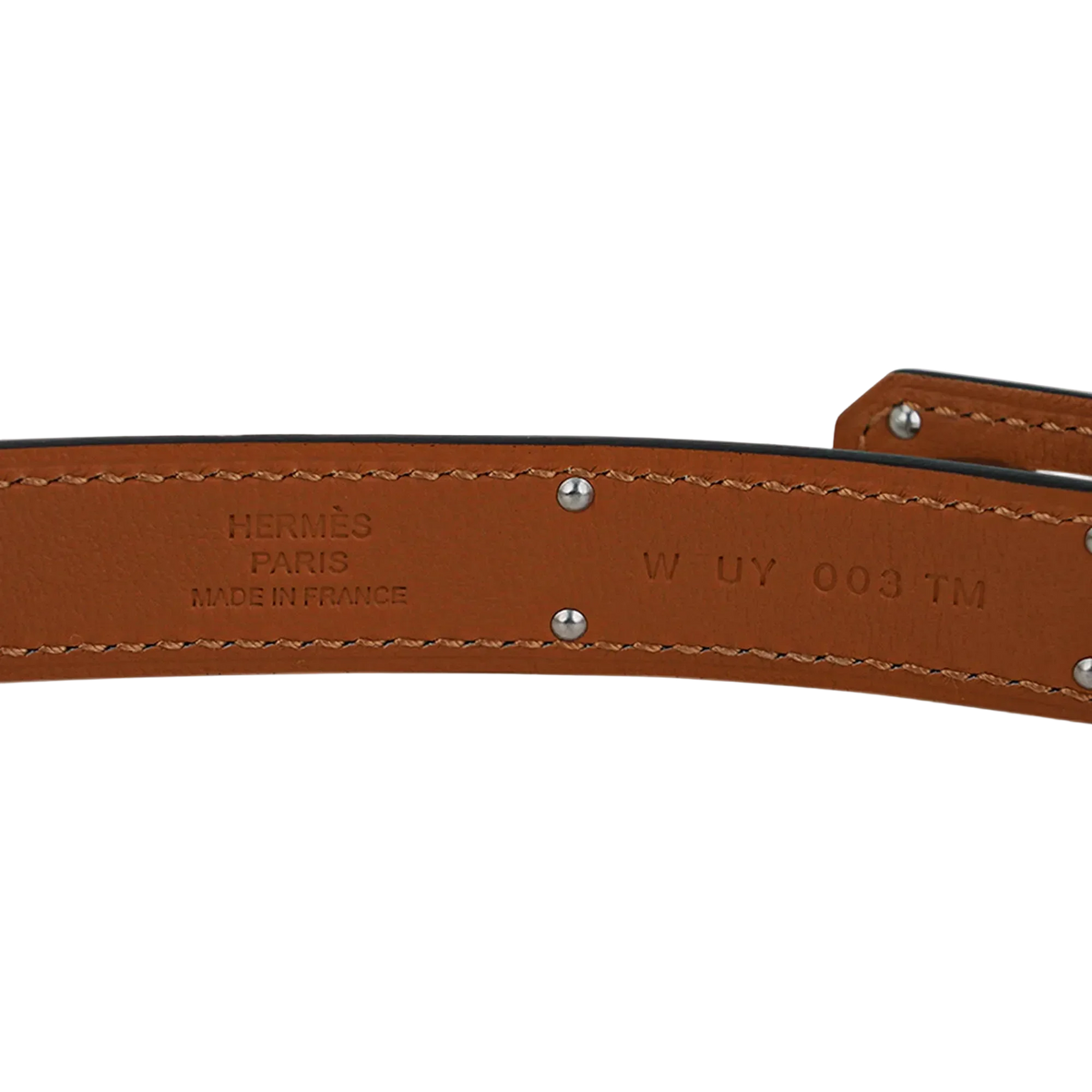 Hermès Kelly belt - White