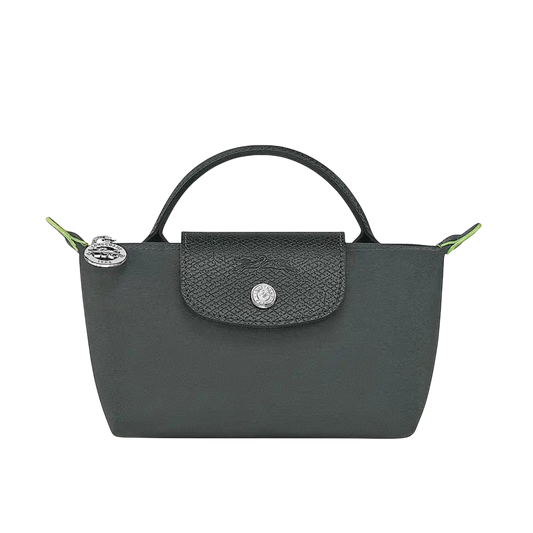 Longchamp – Le Pliage Original Pouch With Handle - Full Gray