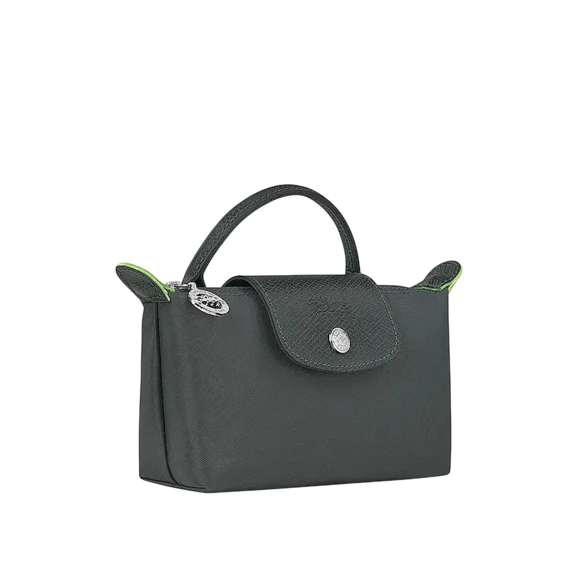 Longchamp – Le Pliage Original Pouch With Handle - Full Gray