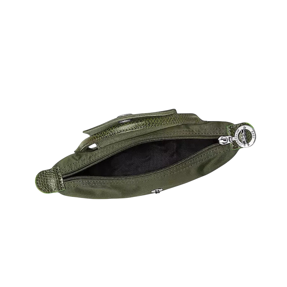 Longchamp – Le Pliage Original Pouch With Handle - Olive Green