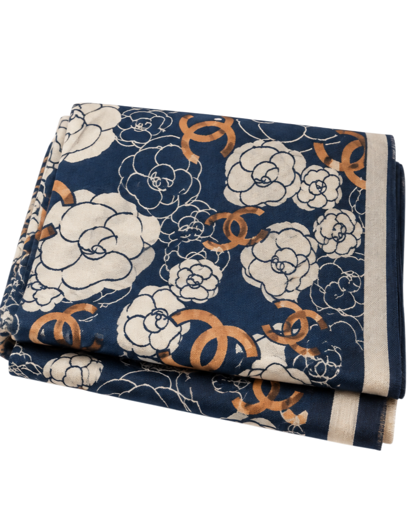 Chanel Scarf - Navy