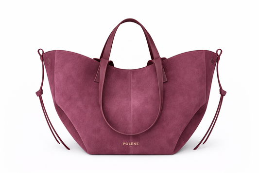 Mauve Suede Polene Cyme - Large