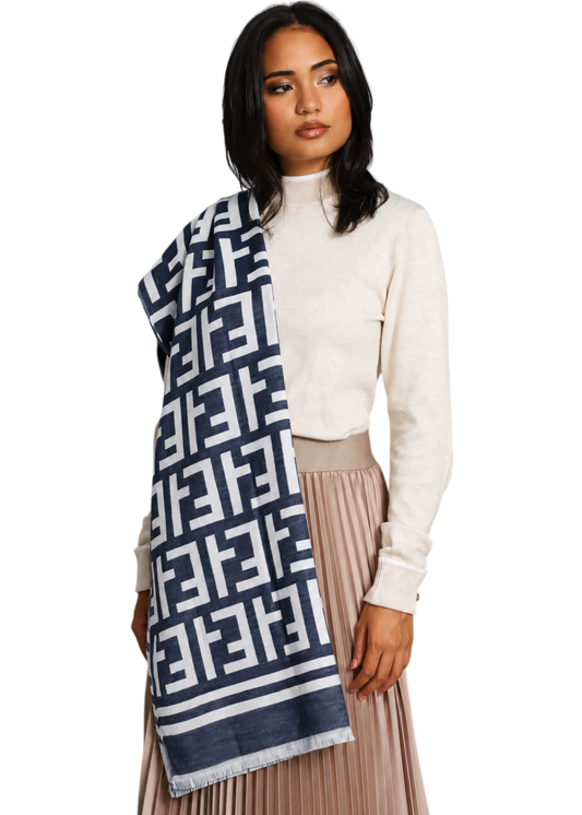 Fendi Scarf - Navy