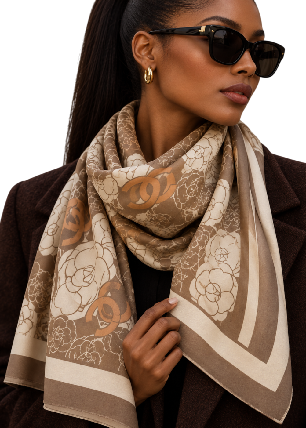 Chanel Scarf - Taupe