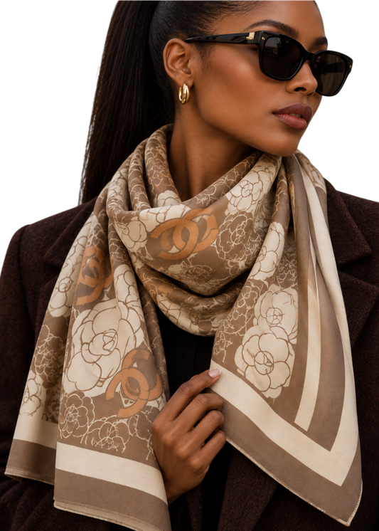 Chanel Scarf - Taupe