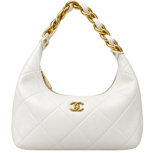 Chanel white quilted leather Handbag