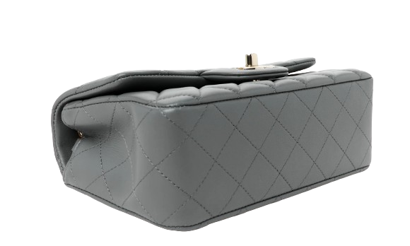 Chanel Quilted Flap Bag - Grey