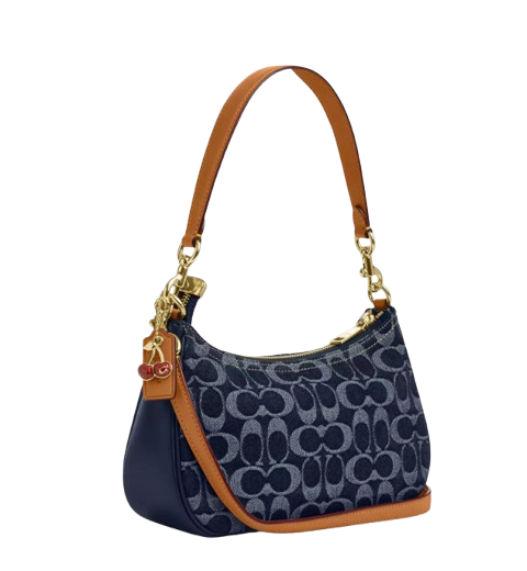 Coach Teri Shoulder Bag - Navy Blue