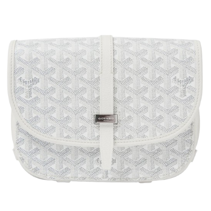 Goyard Belvedere Crossbody Bag – White