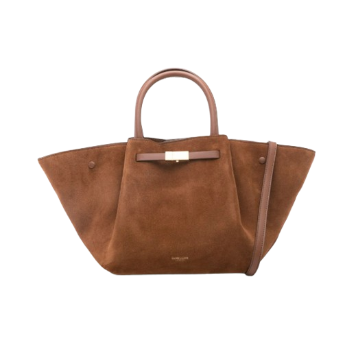 DeMellier Midi New York Tote Bag — Suede Brown