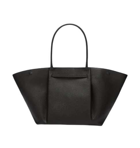 DeMellier Midi New York Tote Bag — Black Leather