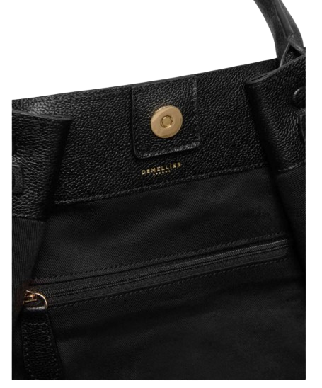 DeMellier Midi New York Tote Bag — Black Leather