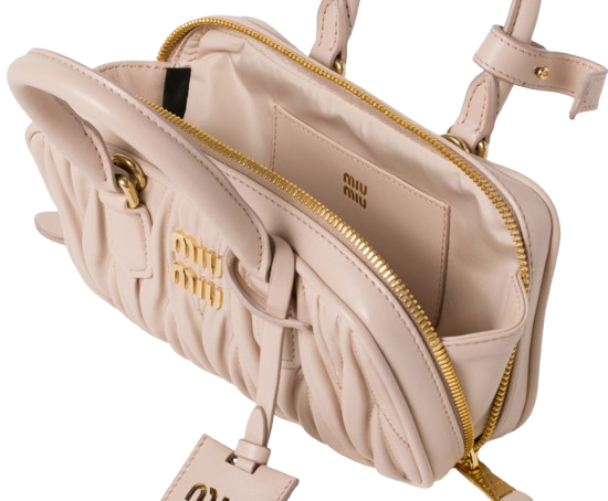 Miu Miu Arcadie Matelassé Nappa - Pink
