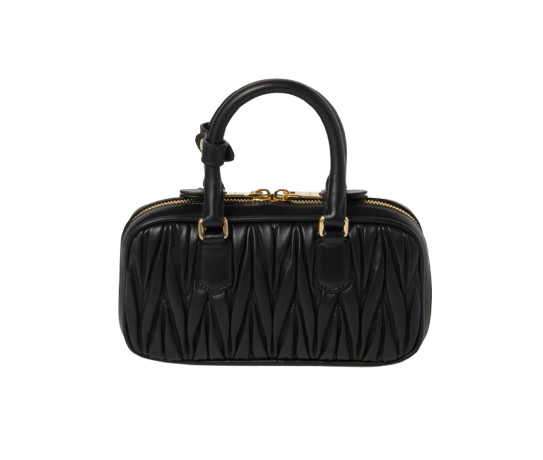 Miu Miu Arcadie Matelassé Nappa - Black