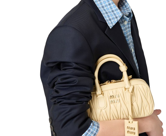 Miu Miu Arcadie Matelassé Nappa - Beige