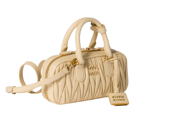Miu Miu Arcadie Matelassé Nappa - Beige