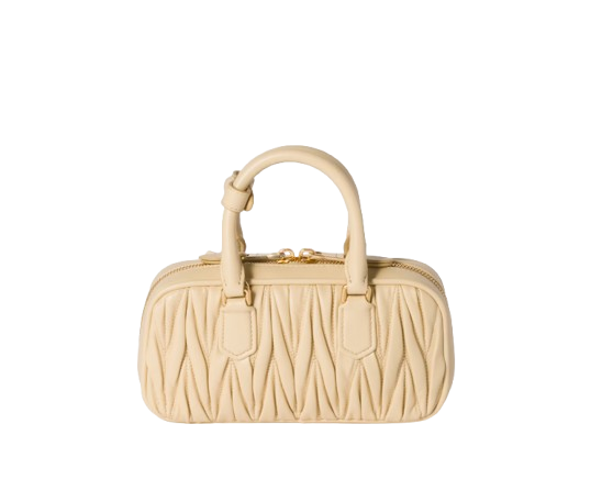 Miu Miu Arcadie Matelassé Nappa - Beige