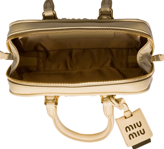Miu Miu Arcadie Matelassé Nappa - Beige
