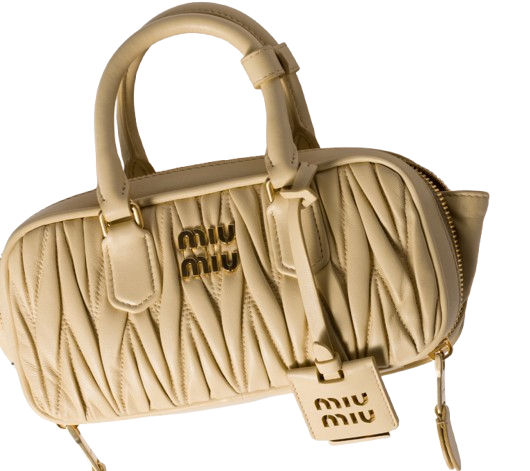 Miu Miu Arcadie Matelassé Nappa - Beige