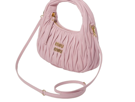 Miu Miu Wander Matelassé Hobo Bag - Pink