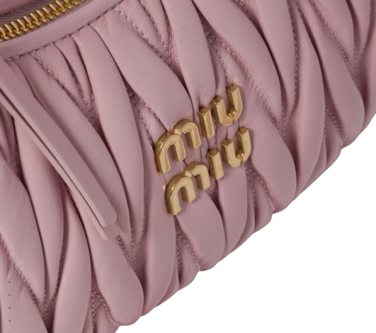Miu Miu Wander Matelassé Hobo Bag - Pink
