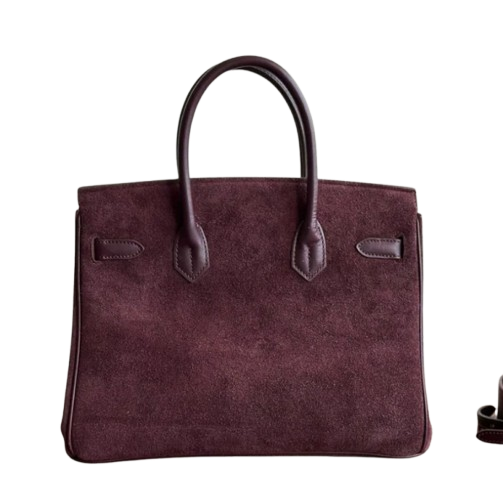 Hermès Birkin Suede Leather 30 - Burgundy