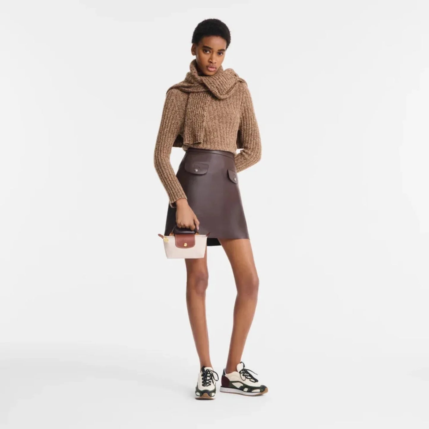 Longchamp – Le Pliage Original Pouch With Handle - Paper