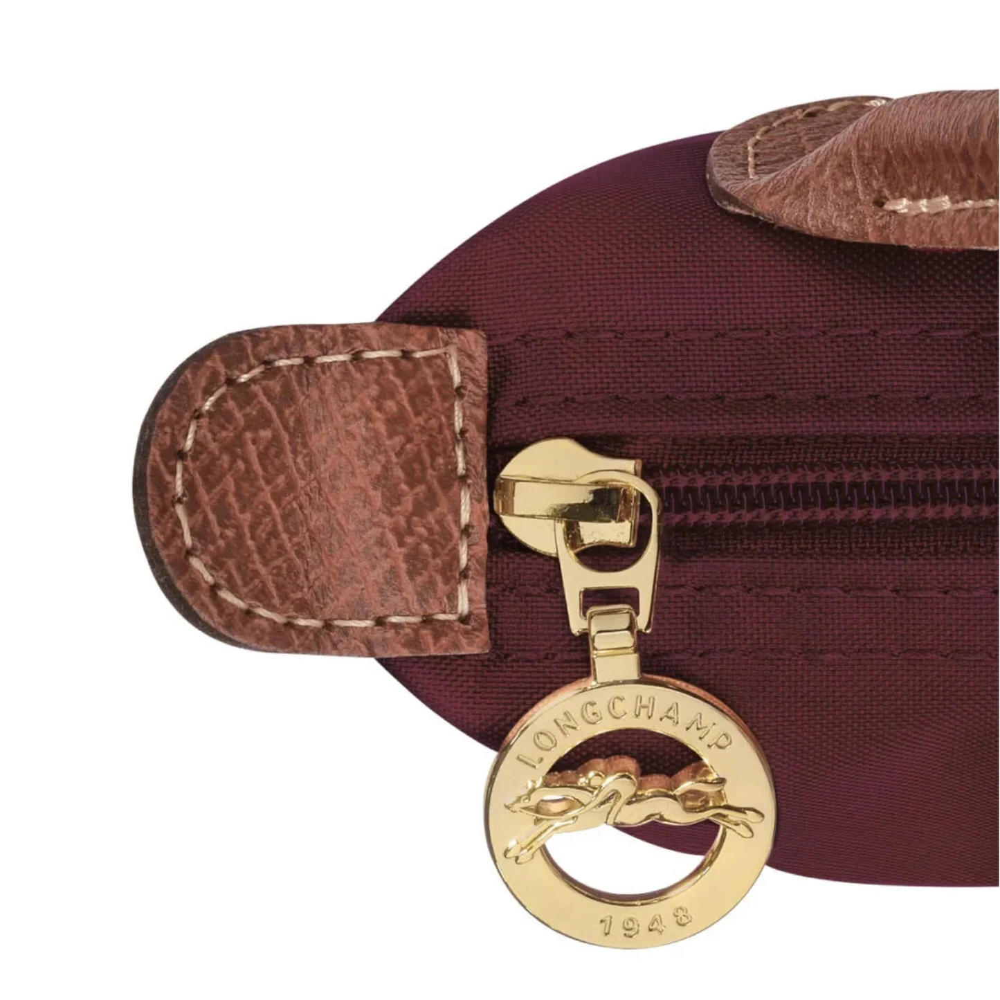 Longchamp – Le Pliage Original Pouch With Handle - Burgundy