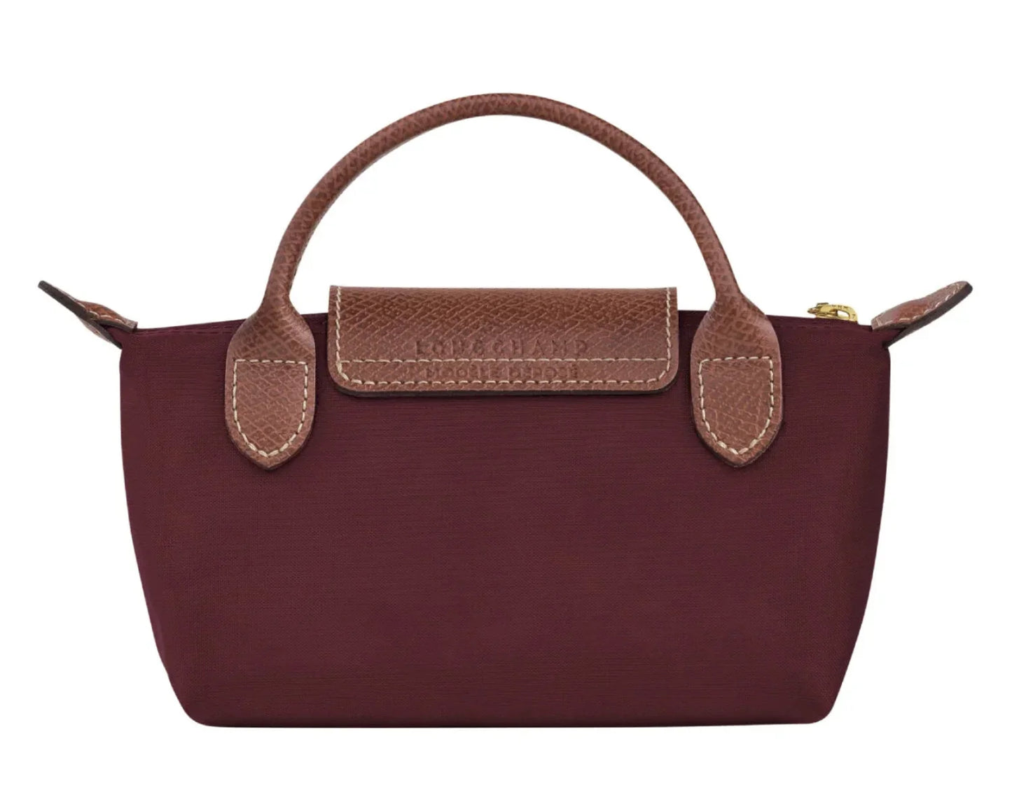 Longchamp – Le Pliage Original Pouch With Handle - Burgundy