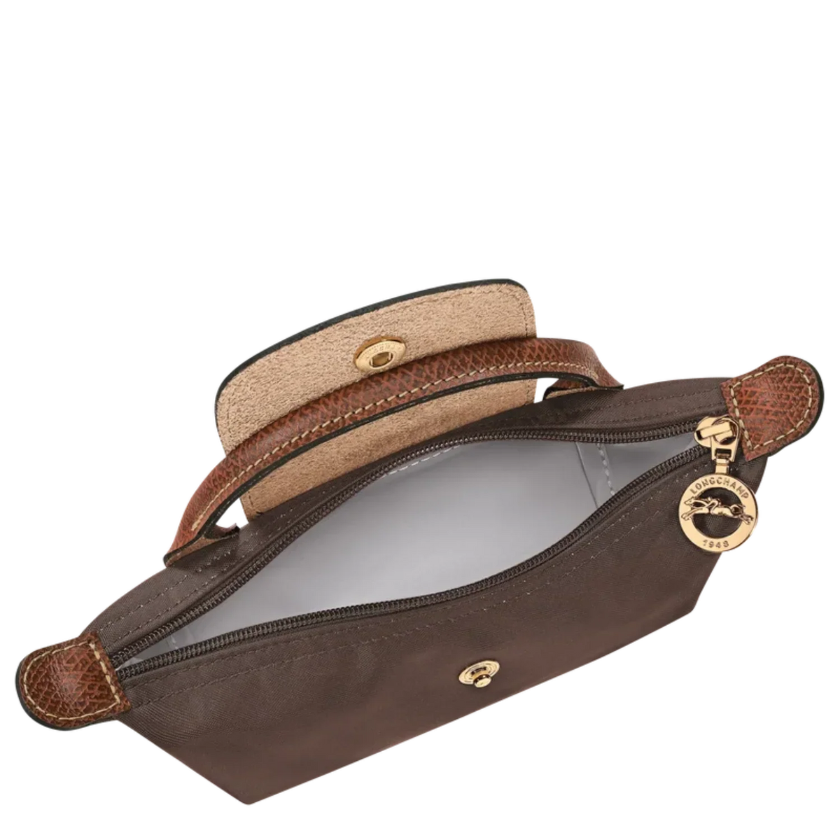 Longchamp – Le Pliage Original Pouch With Handle - Ebony