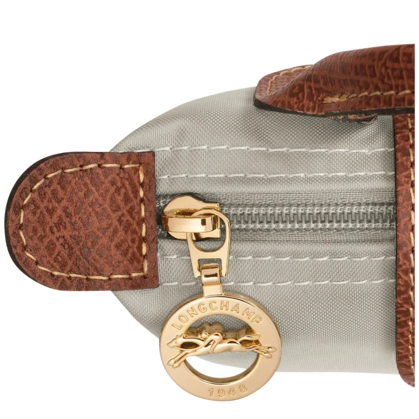 Longchamp – Le Pliage Original Pouch With Handle - Gray
