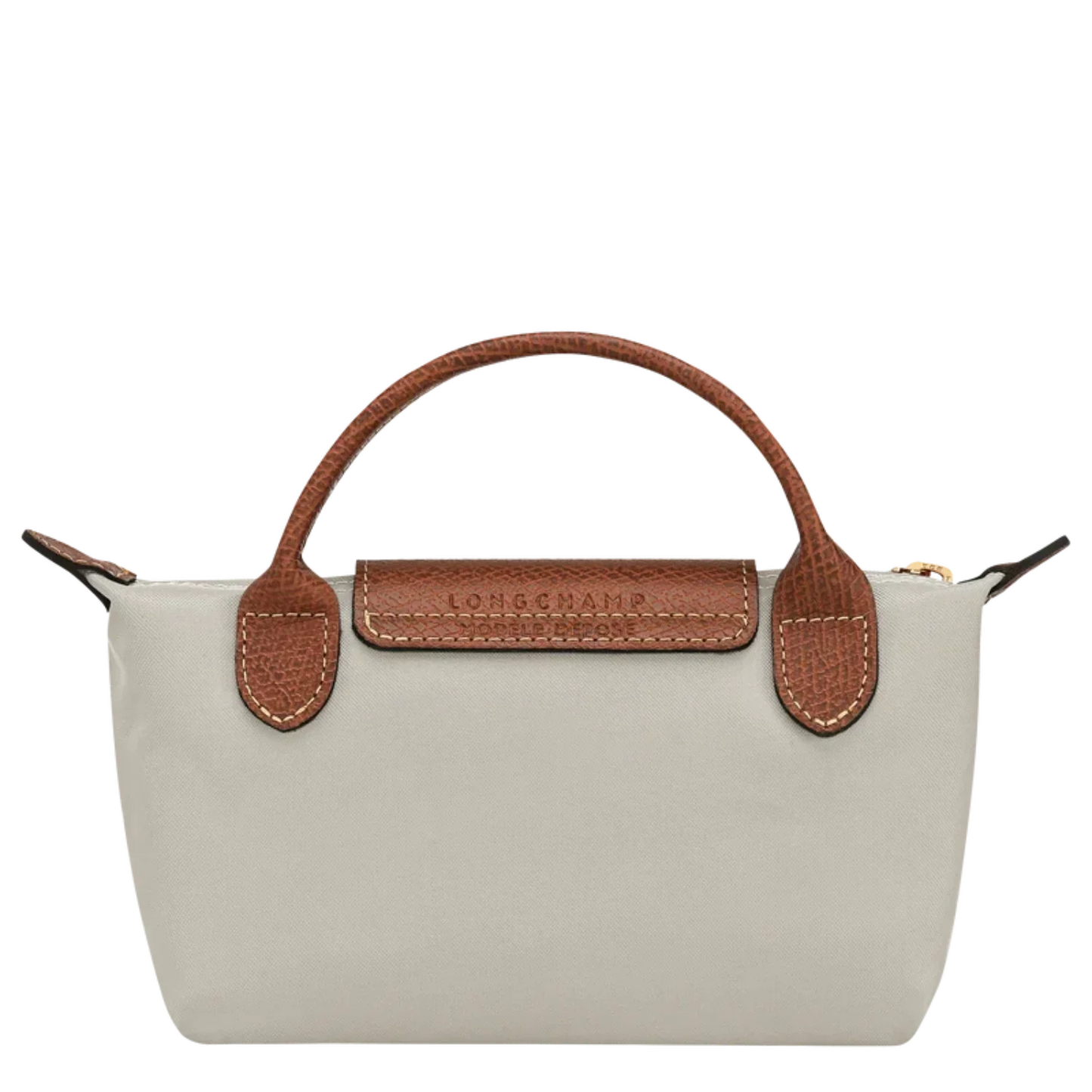 Longchamp – Le Pliage Original Pouch With Handle - Gray