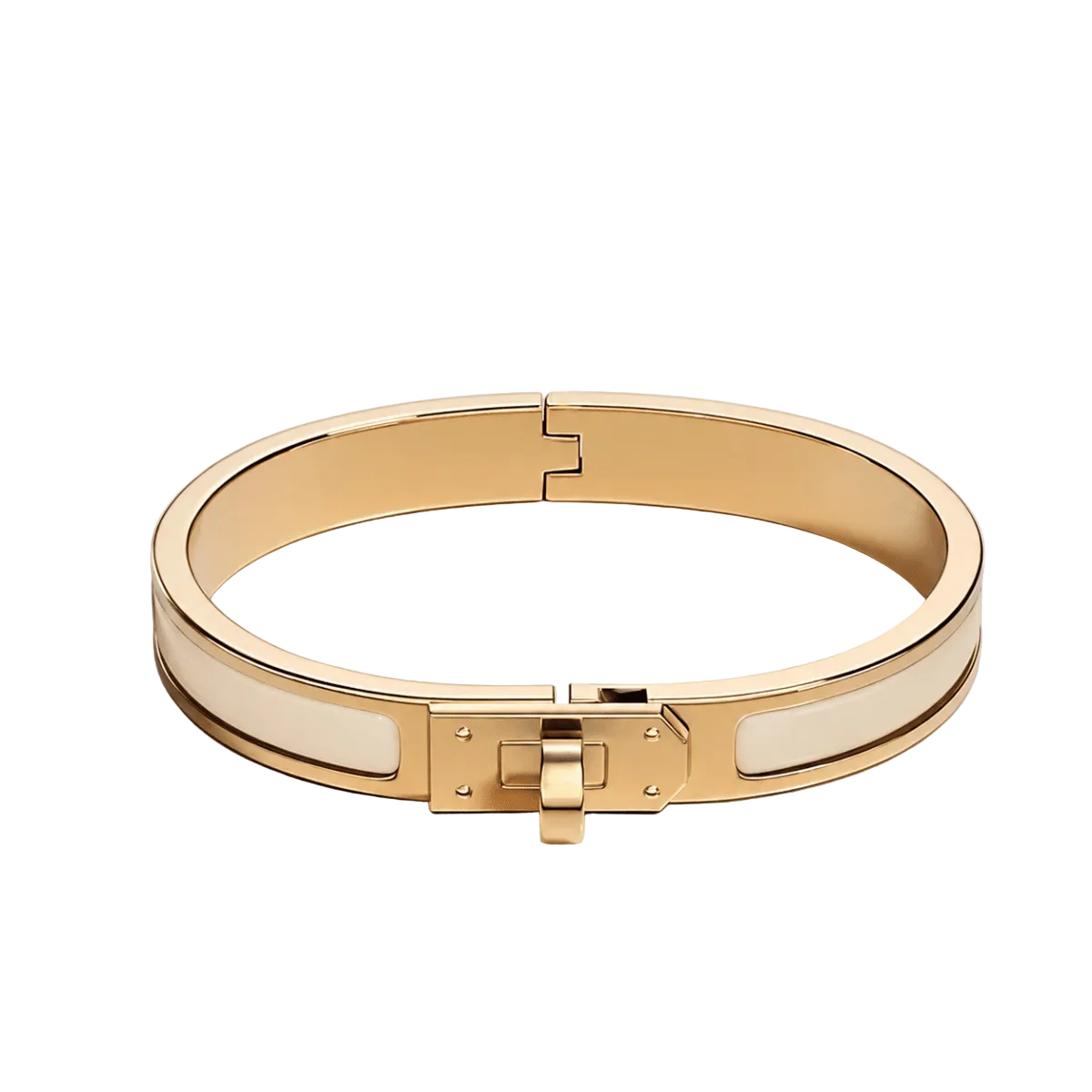 Hermes Kelly Clic Bracelet - Gold / Nude#gold-nude