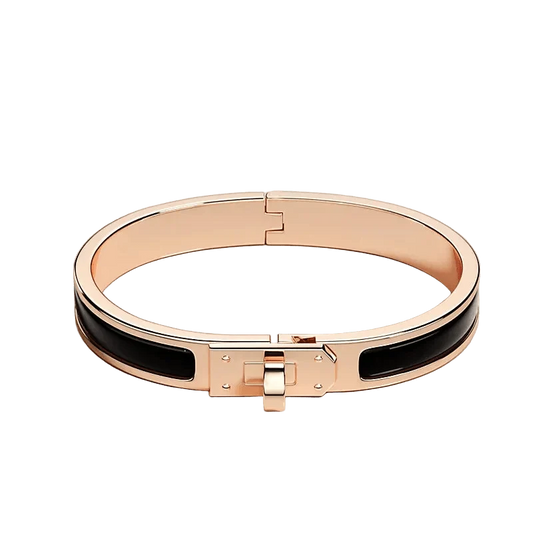 Hermes Kelly Clic Bracelet - Rose Gold / Black#rose-gold-black