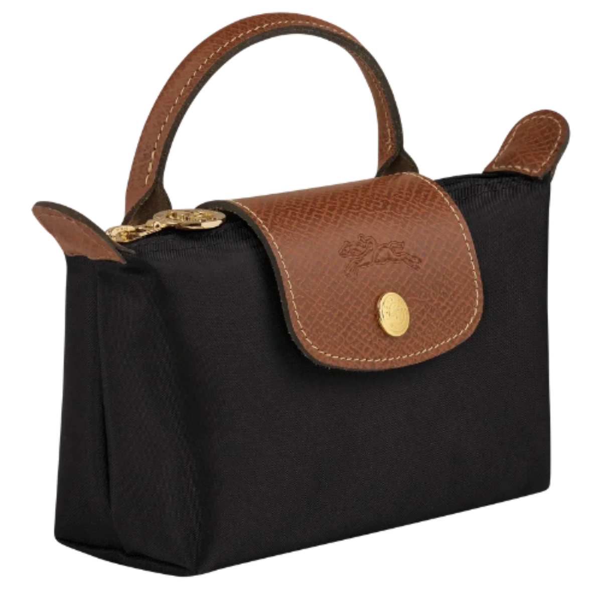 Longchamp – Le Pliage Original Pouch With Handle - Black