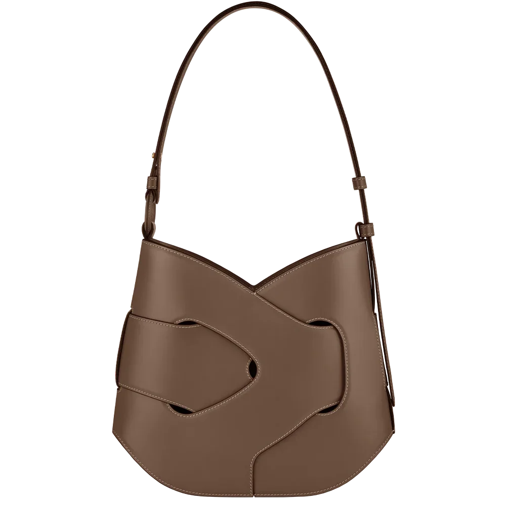 Polène Nodde Hobo bag - Taupe