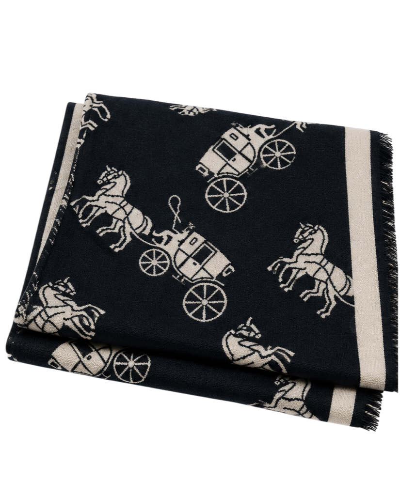 Hermes Scarf - Black