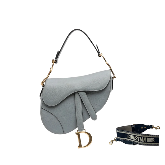 Christian Dior Saddle Bag - Grey