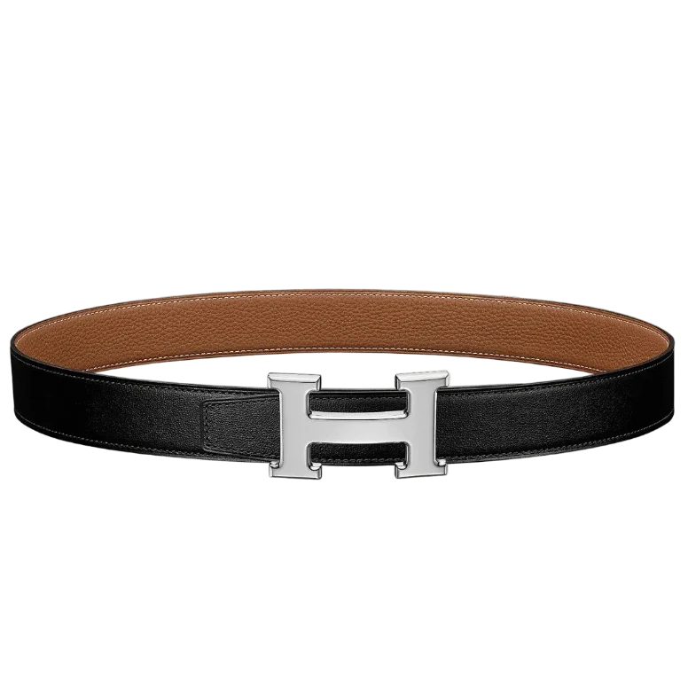 Hermès Reversible Leather H Belt